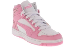 Athletic & Sneakers|PUMA Rebound Layup Blossom Junior Girls (4-7) Hi-Top Athletic Sneaker Pink