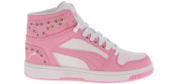 Athletic & Sneakers|PUMA Rebound Layup Blossom Junior Girls (4-7) Hi-Top Athletic Sneaker Pink