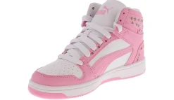 Athletic & Sneakers|PUMA Rebound Layup Blossom Junior Girls (4-7) Hi-Top Athletic Sneaker Pink