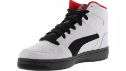 Basketball Shoes|PUMA Rebound Layup Elevated Men’s Hi-Top Basketball Sneaker White