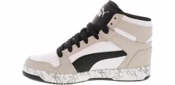 Athletics & Sneakers|PUMA Rebound Layup Marble Junior Boys’ (4-7) Hi-Top Athletic Sneaker Grey