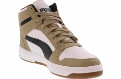 Athleisure & Casual|Basketball Shoes|PUMA Rebound Layup Men’s Hi-Top Basketball Sneaker Beige
