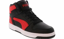 Athleisure & Casual|Basketball Shoes|PUMA Rebound Layup Men’s Wide-Width Hi-Top Basketball Sneaker Black