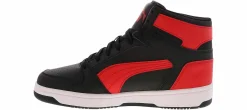Athleisure & Casual|Basketball Shoes|PUMA Rebound Layup Men’s Wide-Width Hi-Top Basketball Sneaker Black
