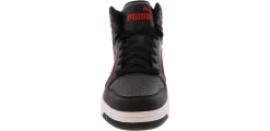 Athleisure & Casual|Basketball Shoes|PUMA Rebound Layup Men’s Wide-Width Hi-Top Basketball Sneaker Black