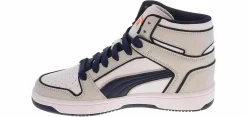 Athletics & Sneakers|PUMA Rebound layup Outlined Junior Boys’ (4-7) Hi-Top Athletic Sneaker Grey
