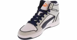Athletics & Sneakers|PUMA Rebound layup Outlined Junior Boys’ (4-7) Hi-Top Athletic Sneaker Grey