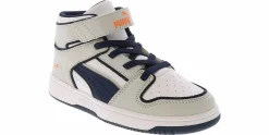 Athletics & Sneakers|PUMA Rebound Layup Outlined Youth Boys' (11-3) Hi-Top Sneaker Grey