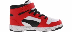 Athletics & Sneakers|PUMA Rebound Layup SL Scratch Youth Boys’ (11-3) Hi-Top Athletic Sneaker Red