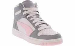 Athletic & Sneakers|PUMA Rebound Layup SL Youth Girls’ (11-3) Hi-Top Athletic Sneaker Grey