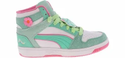 Athletic & Sneakers|PUMA Rebound Layup Squishmallow Junior Girls’ (4-7) Hi-Top Sneaker Green