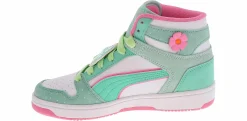 Athletic & Sneakers|PUMA Rebound Layup Squishmallow Junior Girls’ (4-7) Hi-Top Sneaker Green