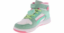 Athletic & Sneakers|PUMA Rebound Layup Squishmallow Youth Girls’ (11-3) Hi-Top Sneaker Green