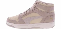Athleisure & Casual|PUMA Rebound Layup Stone Women's Hi-Top Sneaker Purple
