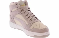 Athleisure & Casual|PUMA Rebound Layup Stone Women's Hi-Top Sneaker Purple