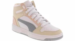 Basketball Shoes|Athleisure & Casual|PUMA Rebound Layup Women’s Hi-Top Sneaker White