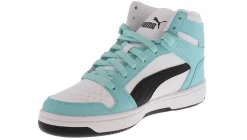 Athleisure & Casual|PUMA Rebound Layup Women’s Hi-Top Athletic Sneaker Blue