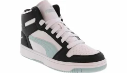 Athleisure & Casual|Skate Shoes|PUMA Rebound Layup Women’s Hi-Top Lifestyle Sneaker White