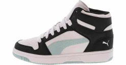 Athleisure & Casual|Skate Shoes|PUMA Rebound Layup Women’s Hi-Top Lifestyle Sneaker White