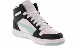 Athleisure & Casual|Skate Shoes|PUMA Rebound Layup Women’s Hi-Top Lifestyle Sneaker White