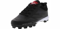 Athletic & Sneakers|Athletics & Sneakers|RAWLINGS Youth Clubhouse 2 Youth Kids’ (10-7) Baseball Cleat Black