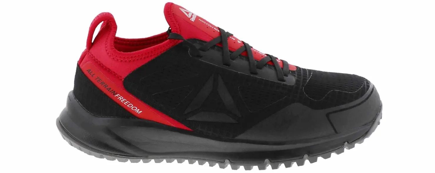Safety Toe Athletics|Slip Resistant|REEBOK WORK All Terrain Men's Steel Toe Work Shoe Black