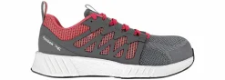 Safety Toe Athletics|Slip Resistant|REEBOK WORK Fusion Flexweave Women's Composite Toe Work Shoe Grey