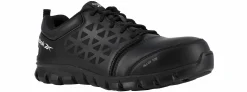 Safety Toe Athletics|Slip Resistant|REEBOK WORK Sublite Cushion Women's Alloy Toe Work Shoe Black