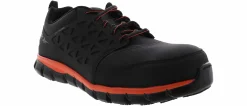 Safety Toe Athletics|Slip Resistant|REEBOK WORK Sublite Cushion Work Men's Composite Toe Work Shoe Black
