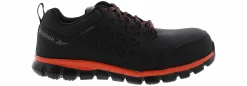 Safety Toe Athletics|Slip Resistant|REEBOK WORK Sublite Cushion Work Men's Composite Toe Work Shoe Black
