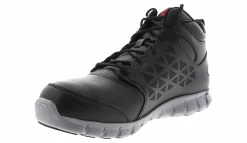 Safety Toe Athletics|Slip Resistant|REEBOK WORK Sublite Cushion Men's Alloy Toe Work Shoe Black