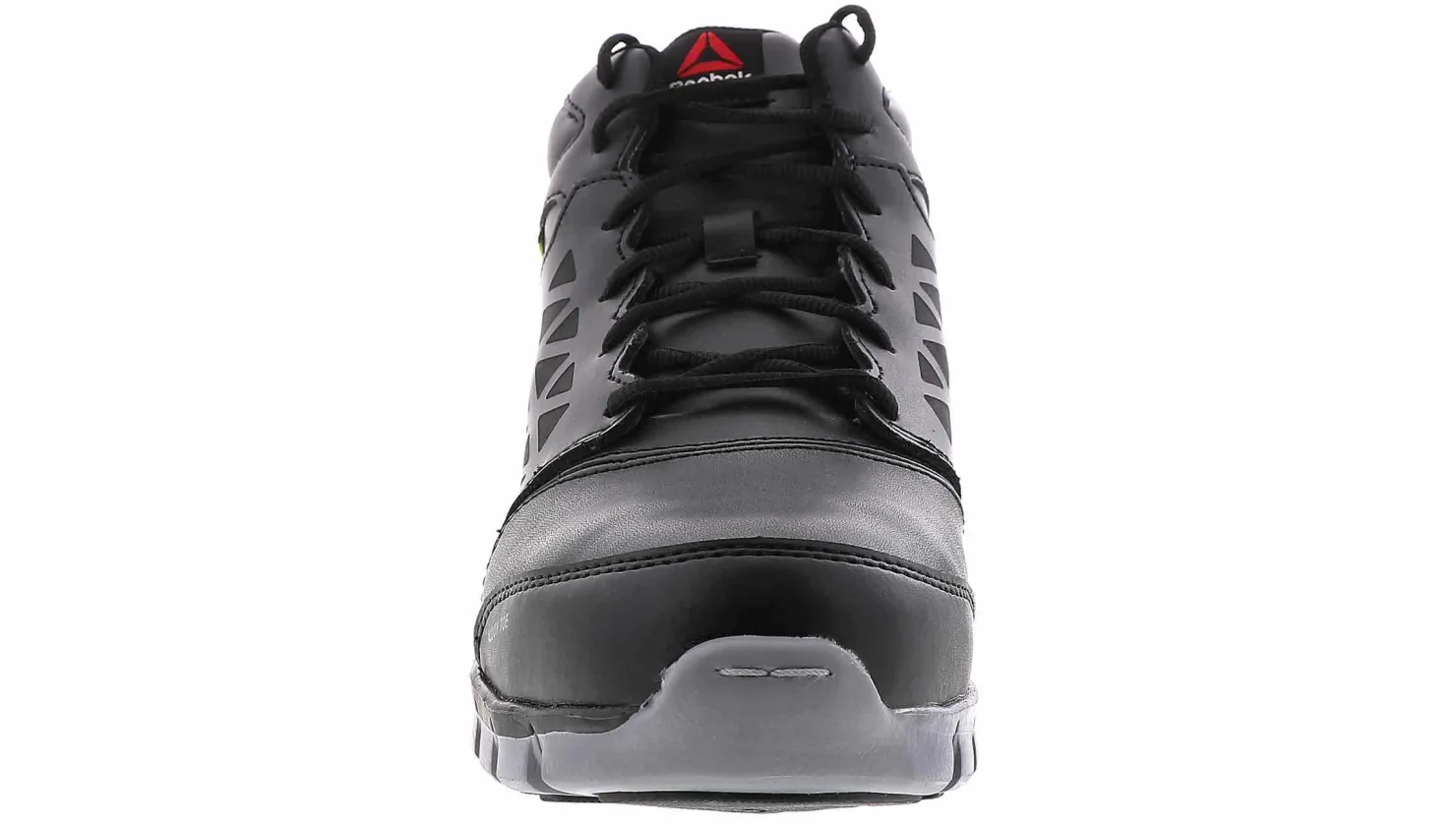Safety Toe Athletics|Slip Resistant|REEBOK WORK Sublite Cushion Men's Alloy Toe Work Shoe Black