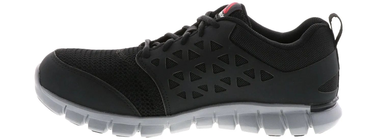 Safety Toe Athletics|REEBOK WORK Sublite Cushion Men's Alloy Toe Work Shoe Black