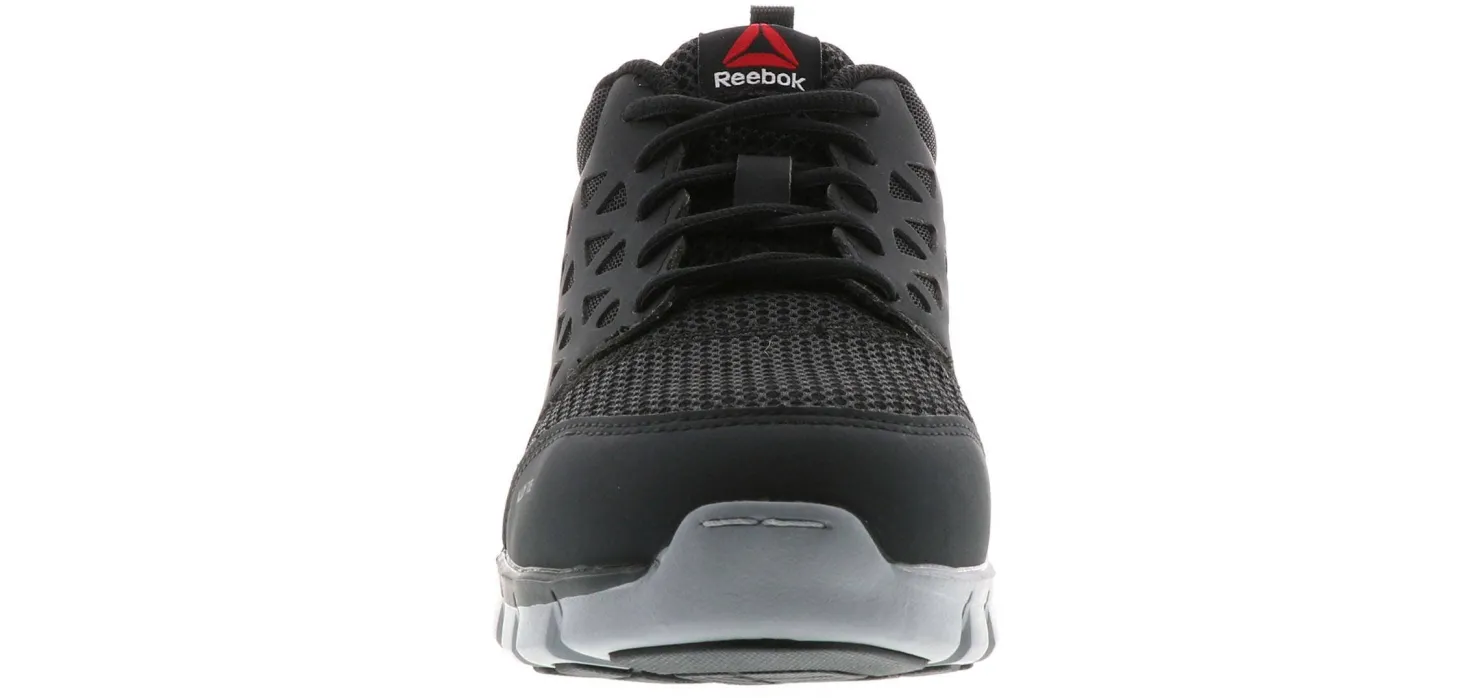 Safety Toe Athletics|REEBOK WORK Sublite Cushion Men's Alloy Toe Work Shoe Black