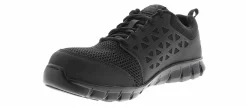 Safety Toe Athletics|Slip Resistant|REEBOK WORK Sublite Cushioned Men's Alloy Toe Work Shoe Black