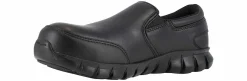 Safety Toe Athletics|Slip Resistant|REEBOK WORK Sublite Cushion Men's Composite Toe Work Shoe Black