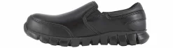 Safety Toe Athletics|Slip Resistant|REEBOK WORK Sublite Cushion Men's Composite Toe Work Shoe Black