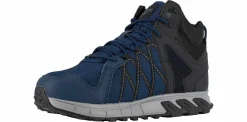 Safety Toe Boots|Slip Resistant|REEBOK WORK Trailgrip Men's Alloy Toe Work Boot Blue
