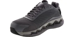 Comfort|Safety Toe Athletics|REEBOK WORK Zig Elusion Heritage Men’s Wide-Width Composite Toe Work Shoe Grey