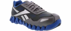 Safety Toe Athletics|Slip Resistant|REEBOK WORK Zig Pulse Men’s Composite Toe Work Shoe Grey