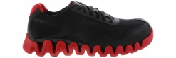 Safety Toe Athletics|Slip Resistant|REEBOK WORK Zig Pulse Men’s Composite Toe Work Shoe Black