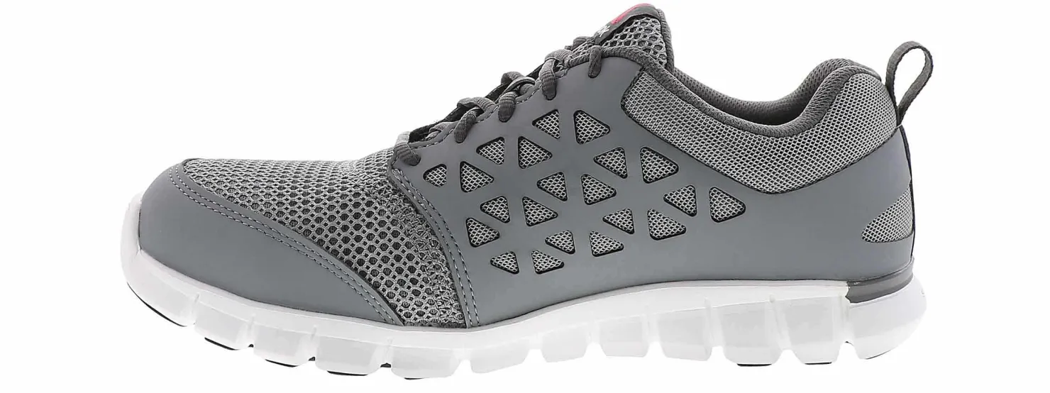 Safety Toe Athletics|REEBOK WORK Reebook Work Sublite Cushion Men's Alloy Toe Work Sneaker Grey