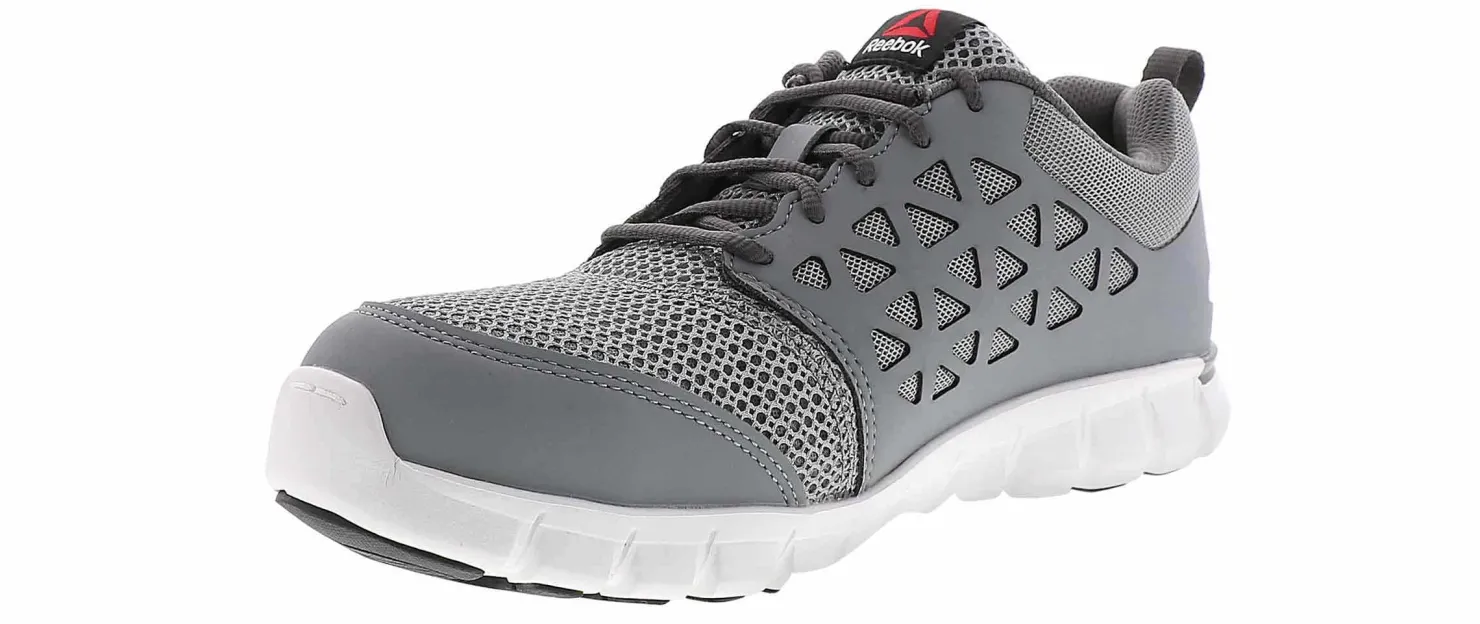 Safety Toe Athletics|REEBOK WORK Reebook Work Sublite Cushion Men's Alloy Toe Work Sneaker Grey