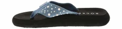 Comfort Sandals|Flip Flops|ROCKET DOG Spotlight Denim Pearl Women’s Thong Sandal Black