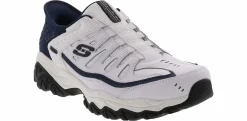 Running Shoes|Walking Shoes|SKECHERS After Burn Fit Men’s Extra Wide-Width Running Shoe White