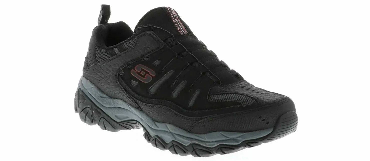 Running Shoes|Walking Shoes|SKECHERS After Burn M. Fit Wide-Width Men's Walking Shoe Black