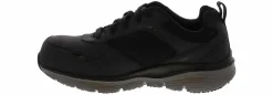 Safety Toe Athletics|Slip Resistant|SKECHERS Arch Fit Angis Men's Wide-Width Composite Toe Work Sneaker Black