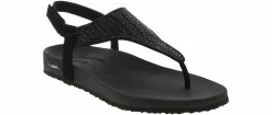 Comfort Sandals|Flat Sandals|SKECHERS Arch Fit Meditation Women’s Comfort Sandal Black