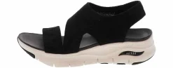 Comfort Sandals|Footbed Sandals|SKECHERS Arch Fit Sling Back Women's Comfort Sandal Black