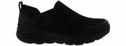 Slip Resistant|SKECHERS Arch Fit Tineid Men's Wide-Width Slip Resistant Work Shoe Black